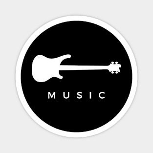 Music Four String Bass Guitar Magnet